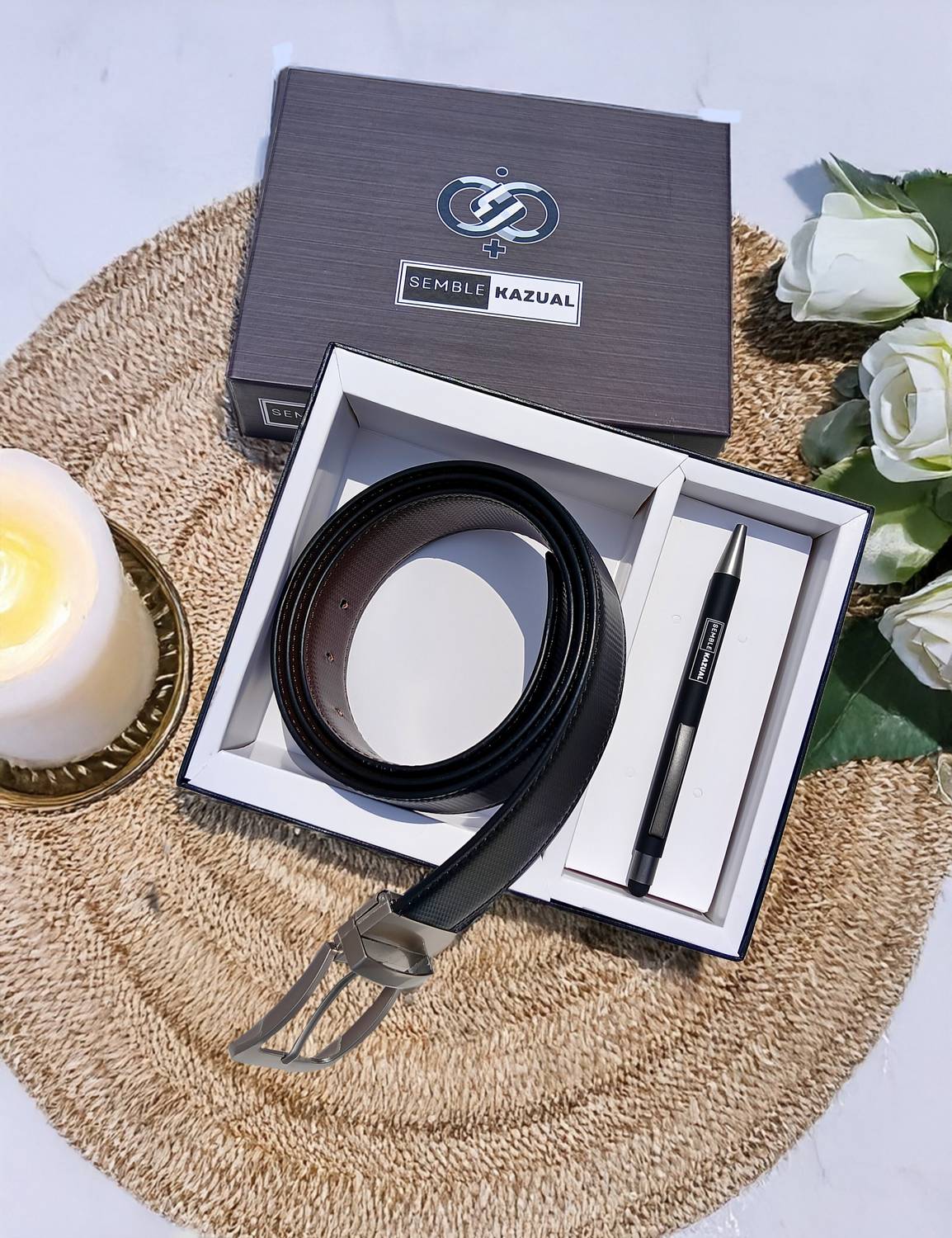SEMBLE KAZUAL Wallet & Belt Combo Price in India - Buy SEMBLE