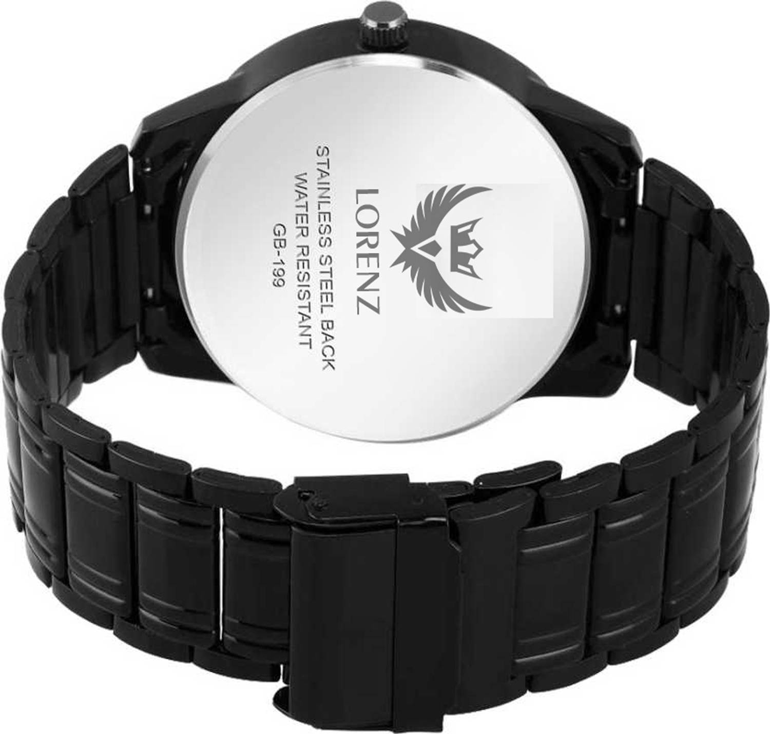 LORENZ Watch & Wallet Combo Black - Image 3