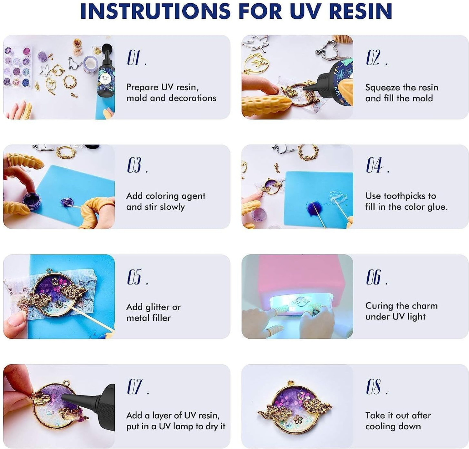 Image of Kreative Kraft NA 50g Transparent UV Curing Resin Glue (Set of 1, Transparent)