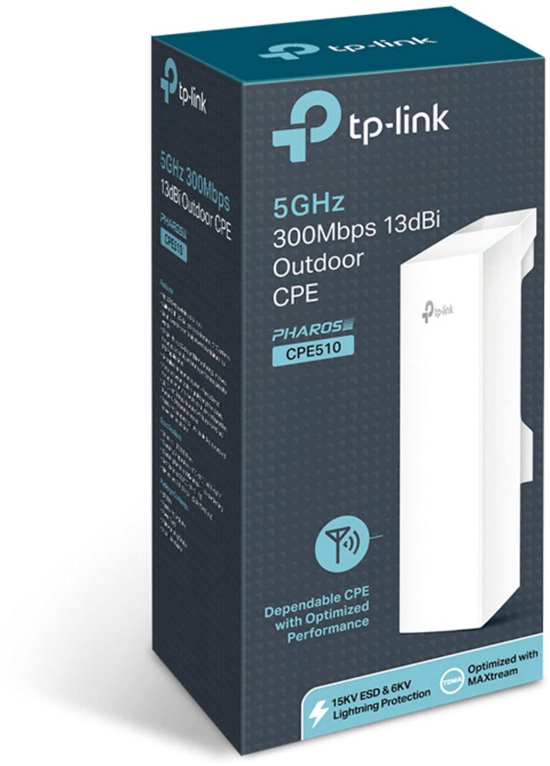 Image of TP-Link 300 Mbps CPE510 5GHz 300Mbps 13dBi Outdoor Wireless Access Point