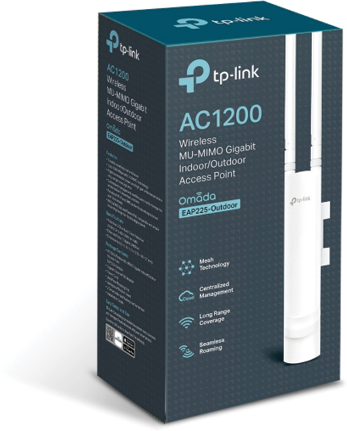 Image of TP-Link 1200 Mbps EAP225-Outdoor AC1200 Wireless MU-MIMO Gigabit Indoor /Outdoor Access Point Access Point