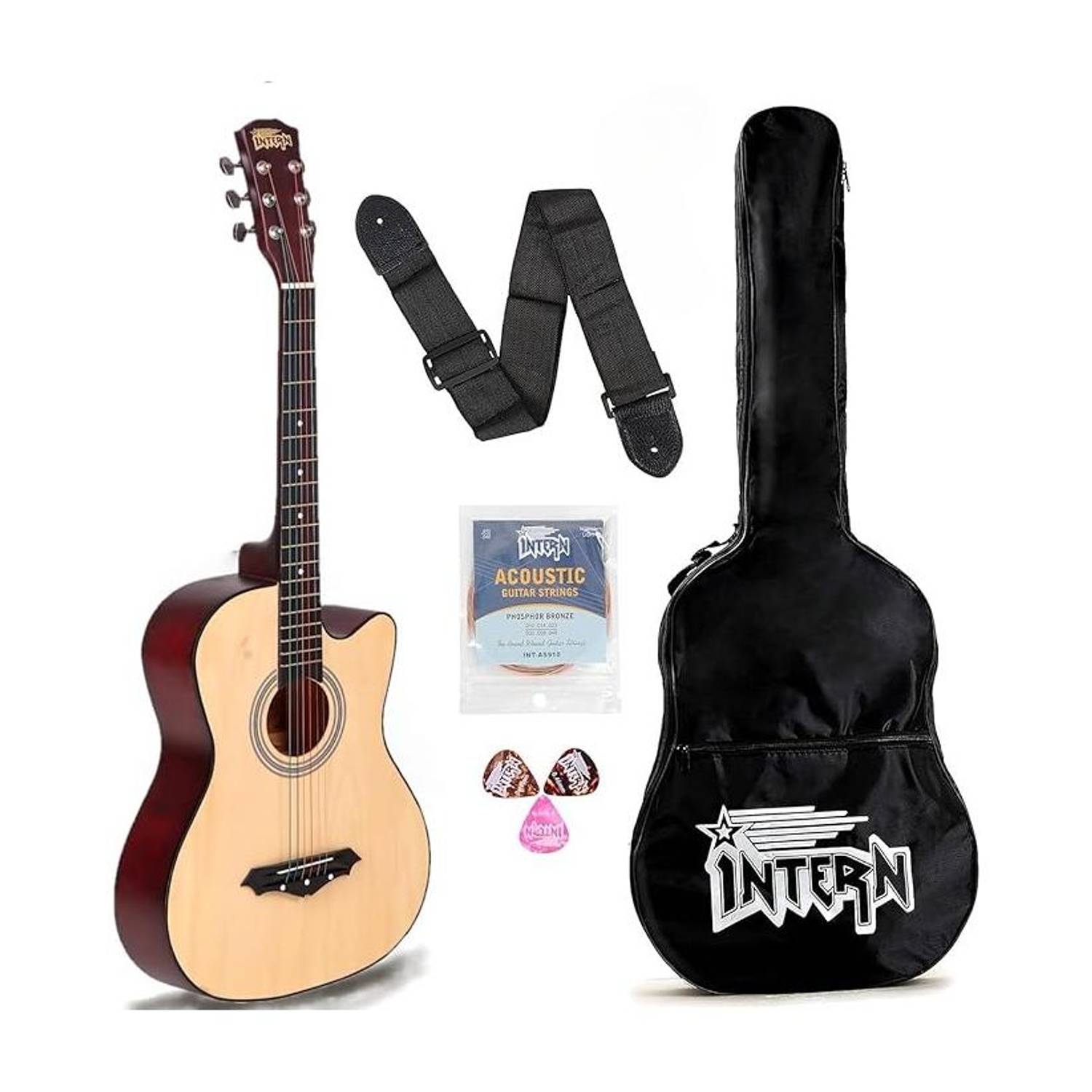 intern INT-38C-NT Acoustic Guitar - Image 1