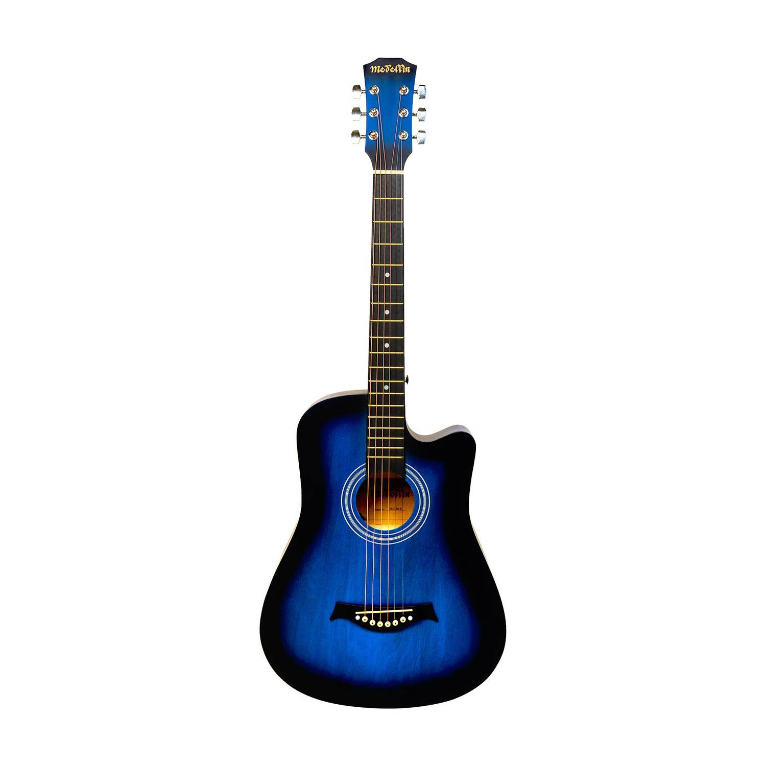Medellin 38” Matt Acoustic Guitar Linden Wood - Image 1