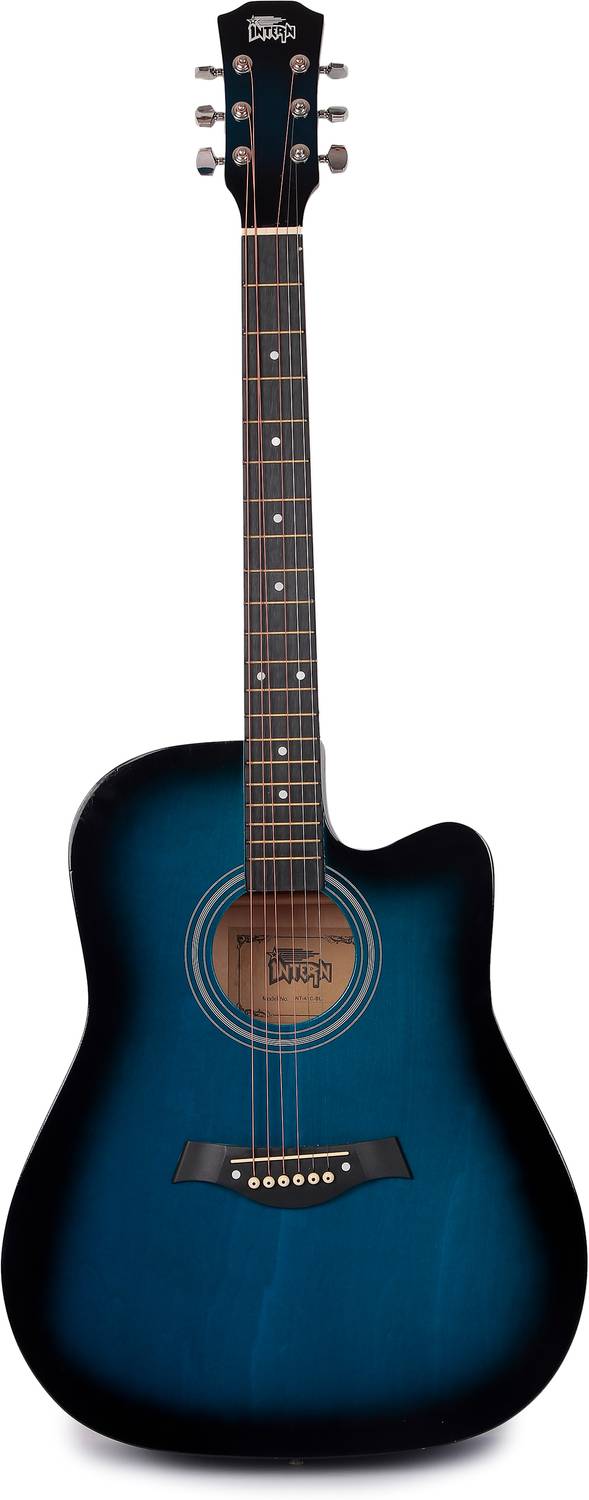 intern INT-38C-BL Acoustic Guitar Linden Wood Rosewood - Image 4