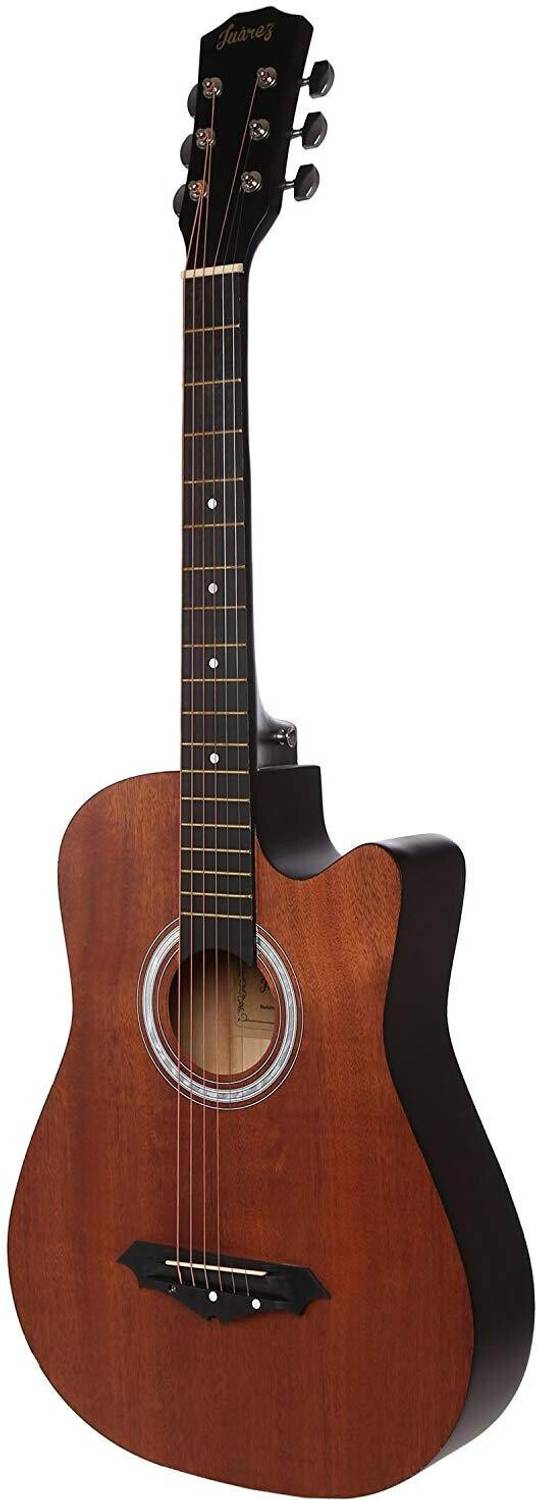 Juarez JRZ38C/MAH Acoustic Guitar, Linden Wood, Ebony, Black - Image 3