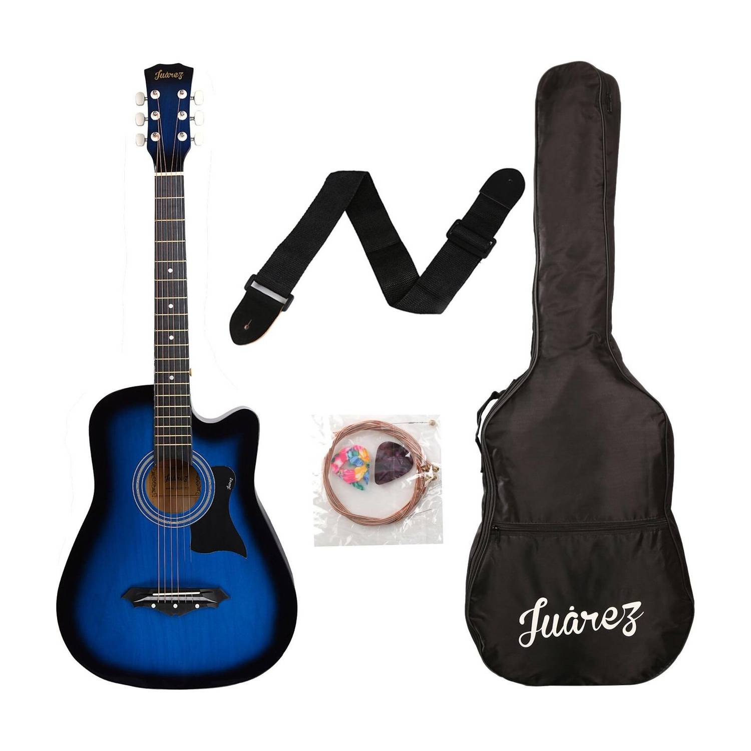 Juarez JRZ38C/TBS Acoustic Guitar Linden Wood Rosewood Right Hand Orientation