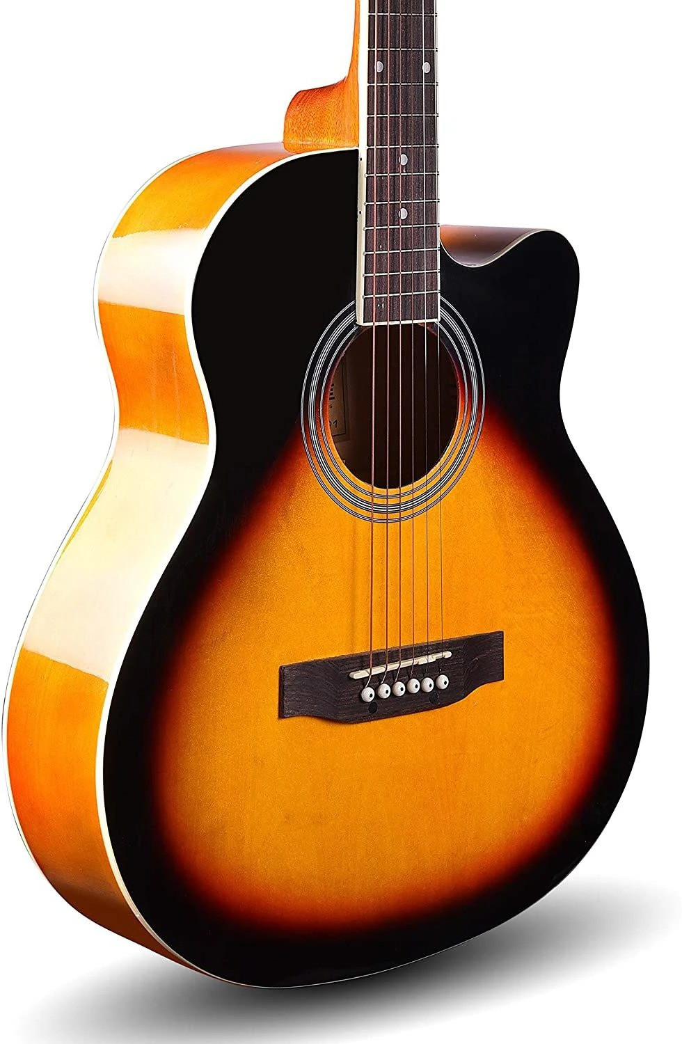 Image of KADENCE Frontier Series, Acoustic Guitar Die Cast Keys Combo with Bag + Online Classes Acoustic Guitar Rosewood Rosewood Right Hand Orientation