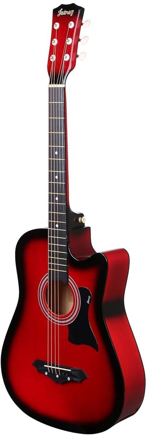 Juarez JRZ38C/RDS 38 Inch Acoustic Guitar Red Sunburst - Image 3
