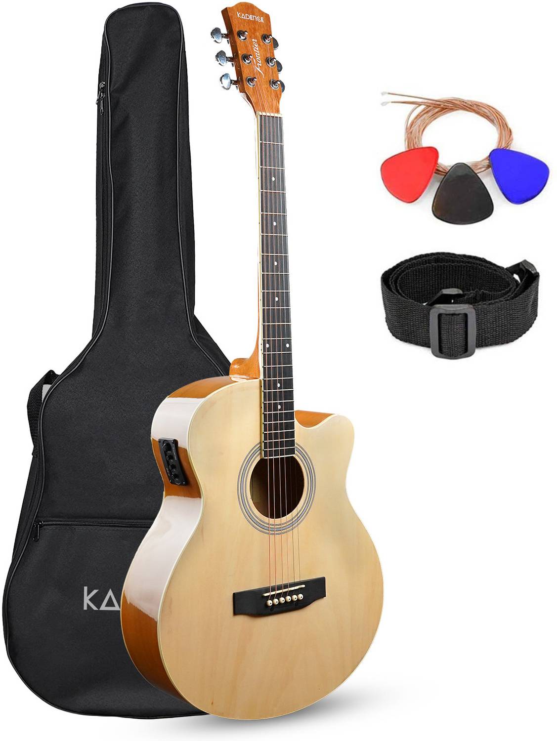 Kadence KAD-FNTR-NAT-EQ-C Acoustic Guitar - Image 1