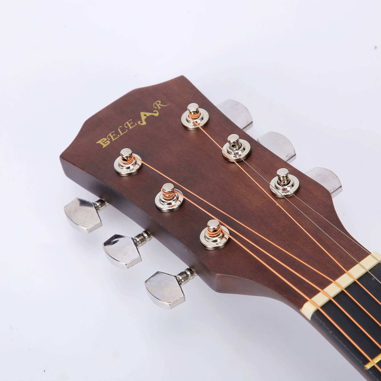Belear I-280-WBR 38 Inch Brown Spruce Acoustic Guitar - Image 5