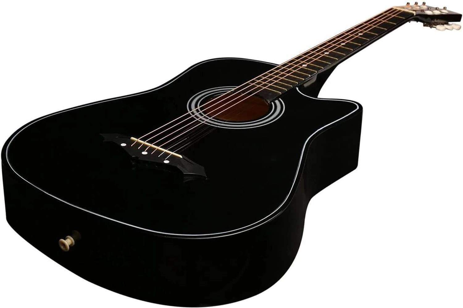Juarez JRZ38C/BK Acoustic Guitar Linden Wood - Image 3