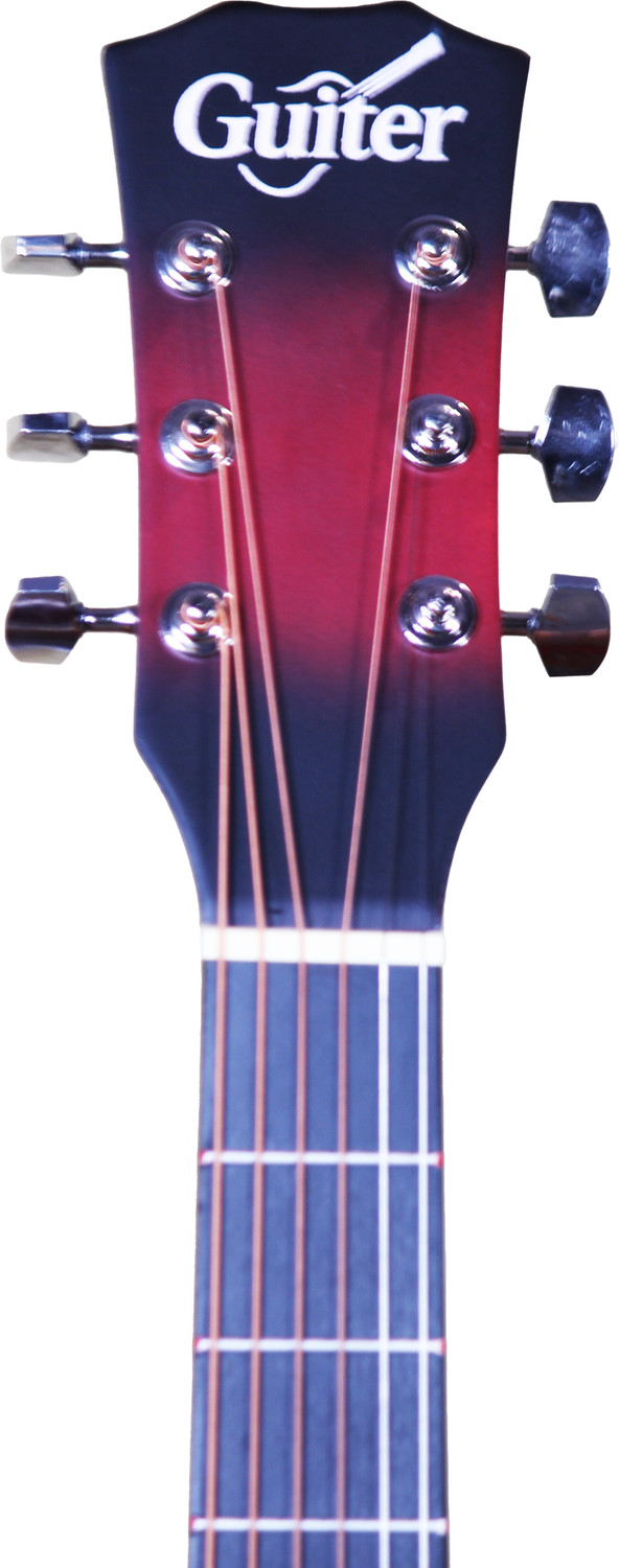 Image of Guiter 38IN-CG Acoustic Guitar with Pickup ,Truss Rod,& Starter kit, Linden & Rosewood Acoustic Guitar Linden Wood Rosewood Right Hand Orientation