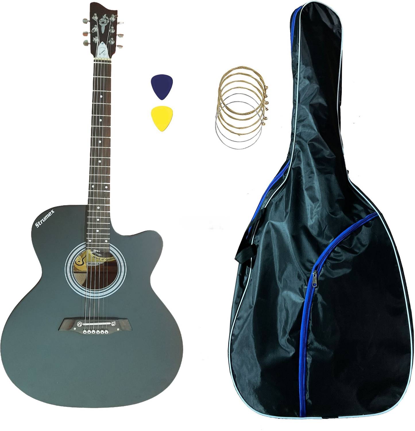 STRUMEX 41 inch Acoustic Guitar with Truss Rod - Image 5