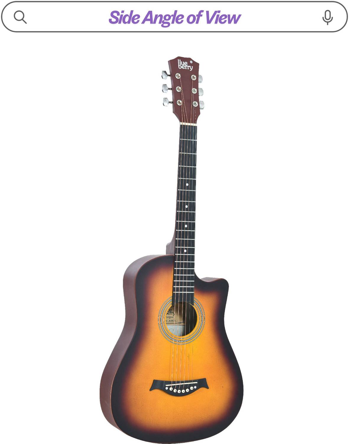 BLUEBERRY B-38CM 38cm Acoustic Guitar - Image 5
