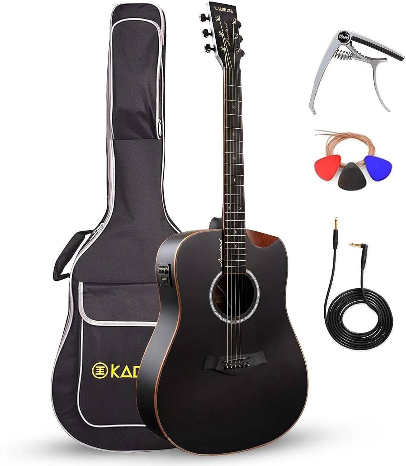KADENCE SH-04N Semi-acoustic Guitar Spruce Wood - Image 1