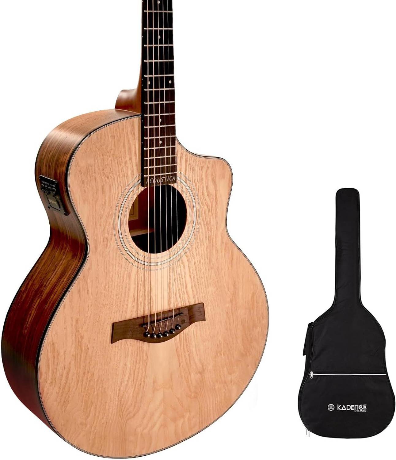 KADENCE A-06-EQ Acoustic Guitar Ash Rosewood Right Hand - Image 2