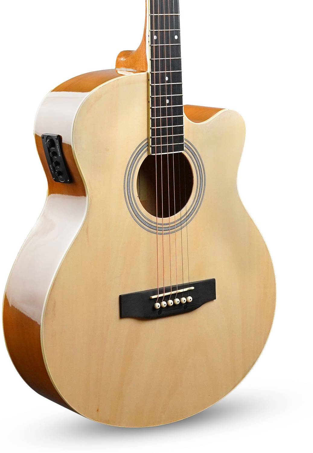 Kadence KAD-FNTR-NAT-EQ-C Acoustic Guitar - Image 4