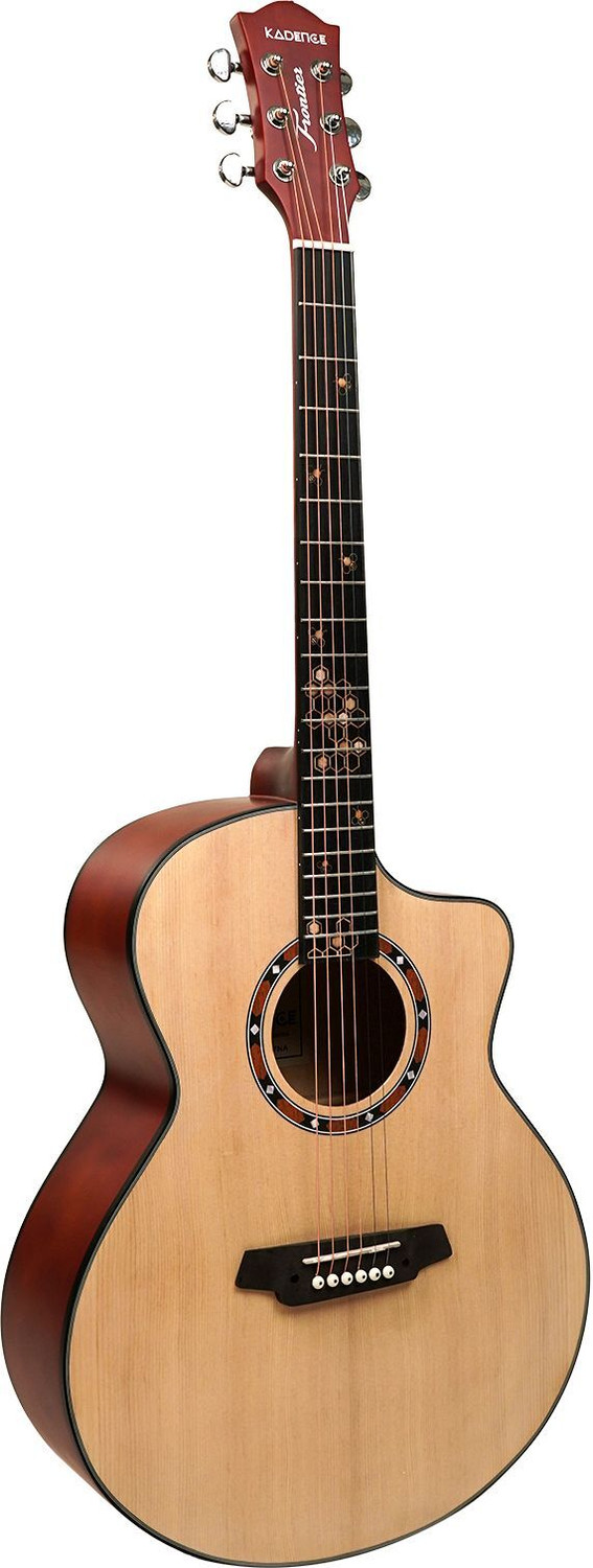 Image of KADENCE KFR77-NAT 40 inch FR77(with Online Classes) Acoustic Guitar Spruce Wood Rosewood Right Hand Orientation