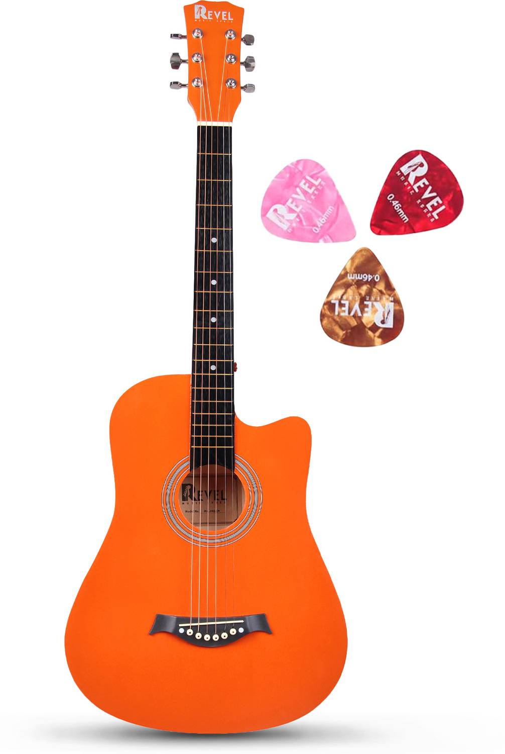 REVEL RVL-38G-OR Acoustic Guitar Basswood Basswood Right Hand Ori