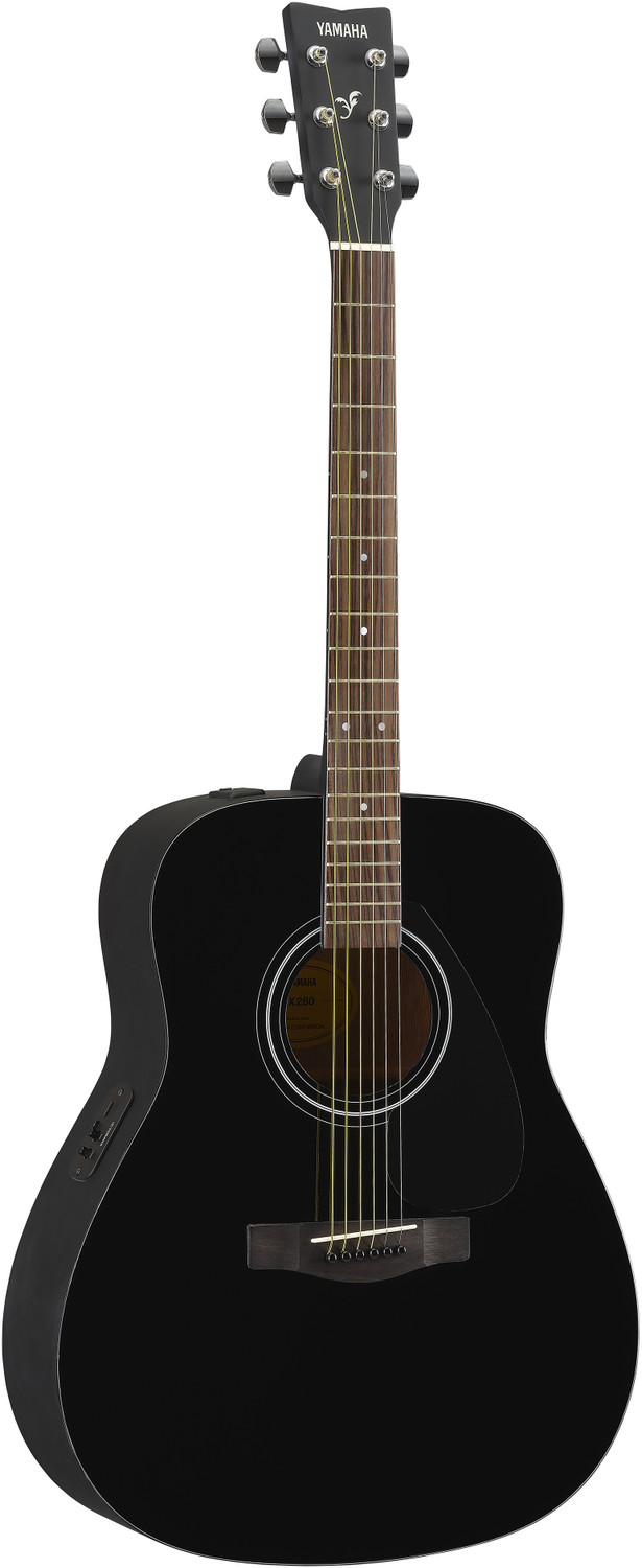 Image of YAMAHA FX280 / /Black Semi-acoustic Guitar Solid Wood Rosewood Right Hand Orientation