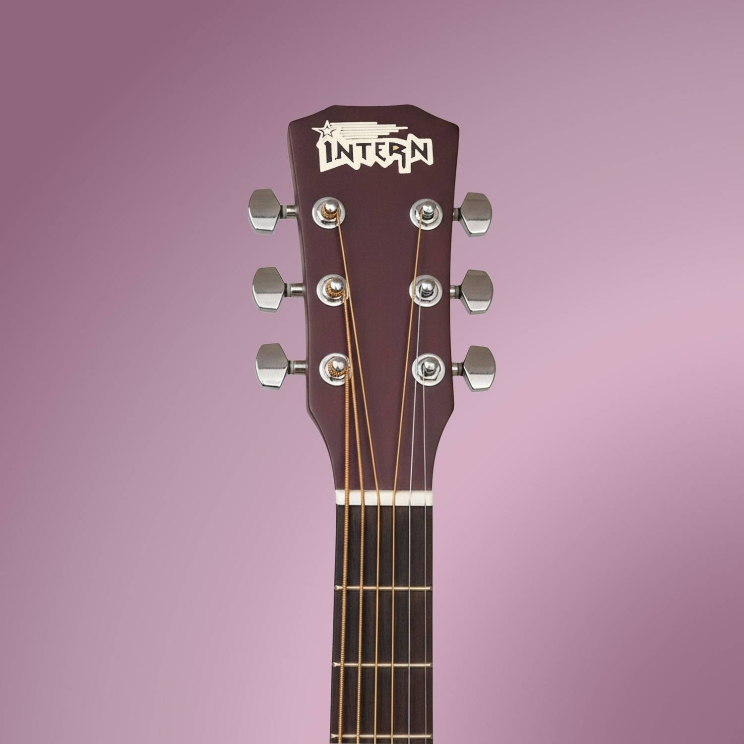 intern INT-38C-NT Acoustic Guitar Linden Wood - Image 5