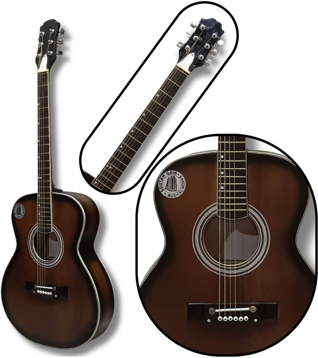 Image of Musiccalworks SUB - GUI -11k Acoustic Guitar Rosewood Rosewood Right Hand Orientation