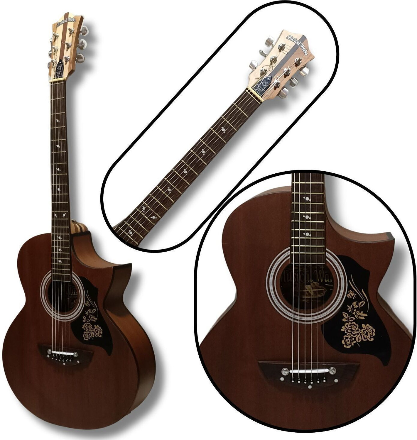 Image of Musiccalwork acoustick-guiitar-030n Acoustic Guitar Rosewood Rosewood Right Hand Orientation
