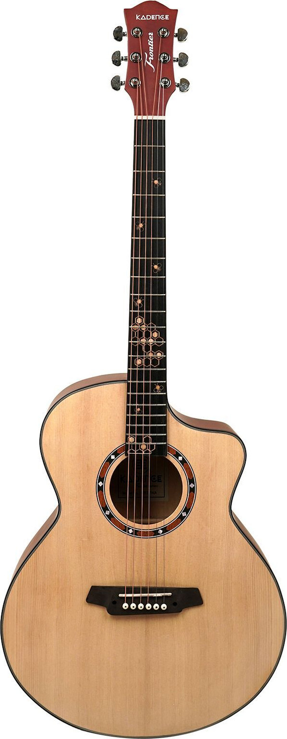 Image of KADENCE KFR77-NAT 40 inch FR77(with Online Classes) Acoustic Guitar Spruce Wood Rosewood Right Hand Orientation