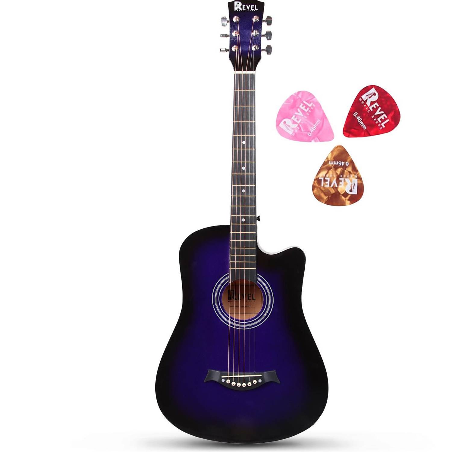 REVEL RVL-38G-VT Acoustic Guitar Basswood Basswood Right Hand Orientation