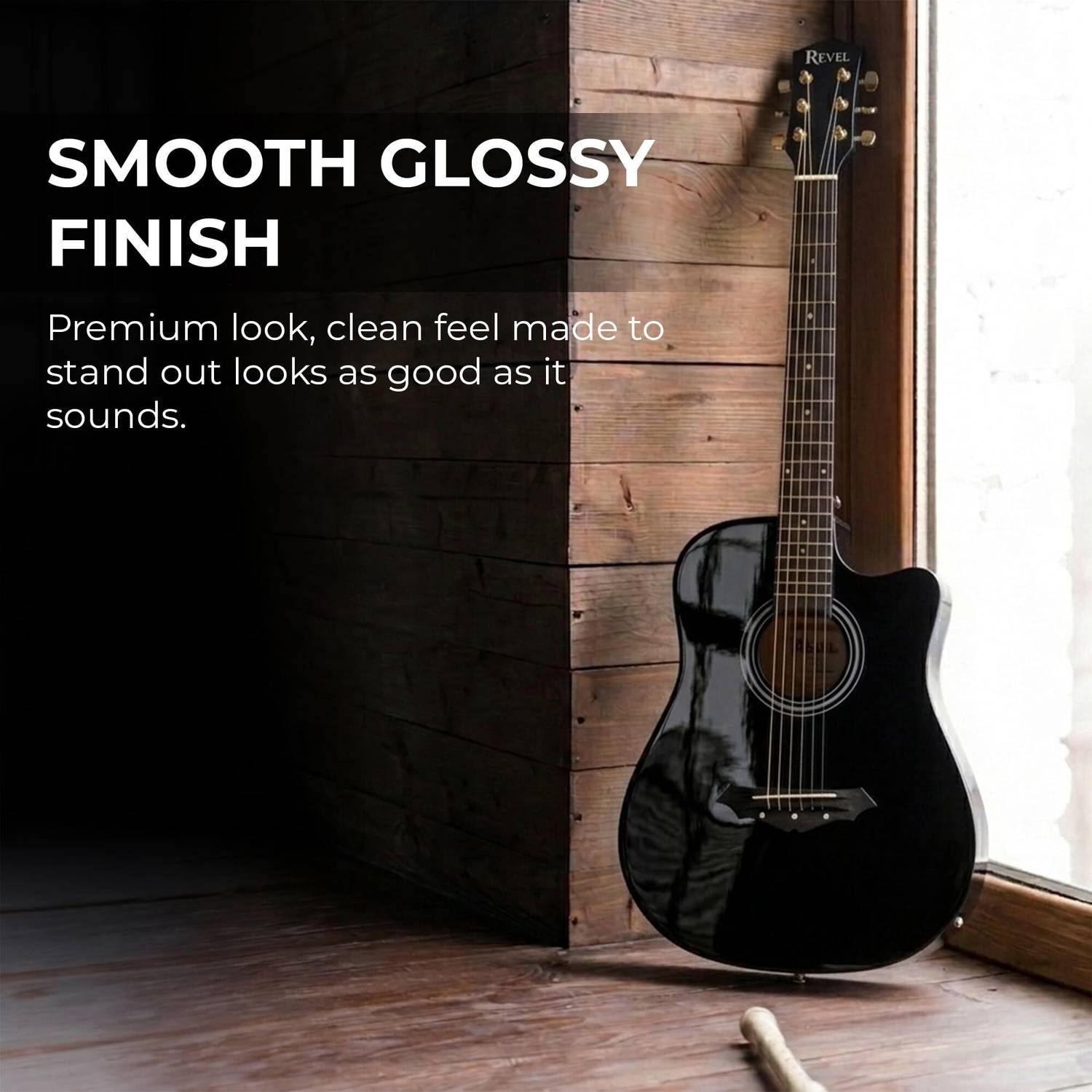 REVEL RVL-38G-BK Acoustic Guitar - Image 2