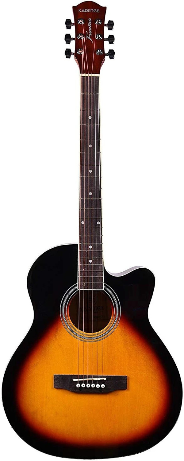 Image of KADENCE Frontier Series, Acoustic Guitar Die Cast Keys Combo with Bag + Online Classes Acoustic Guitar Rosewood Rosewood Right Hand Orientation