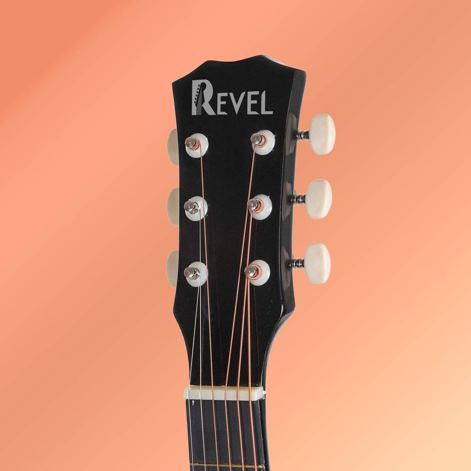 REVEL RVL-38C-LGP-BK Acoustic Guitar Black - Image 5