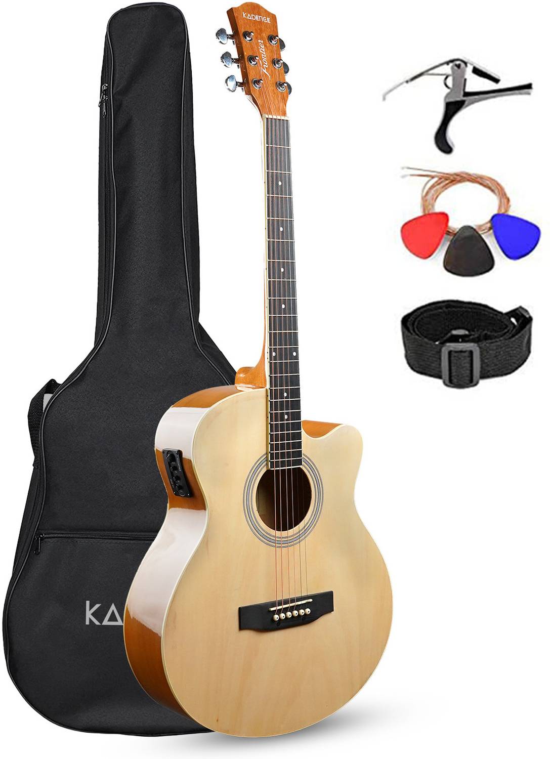 Kadence KAD-FNTR-NAT-EQ-C Acoustic Guitar - Image 2