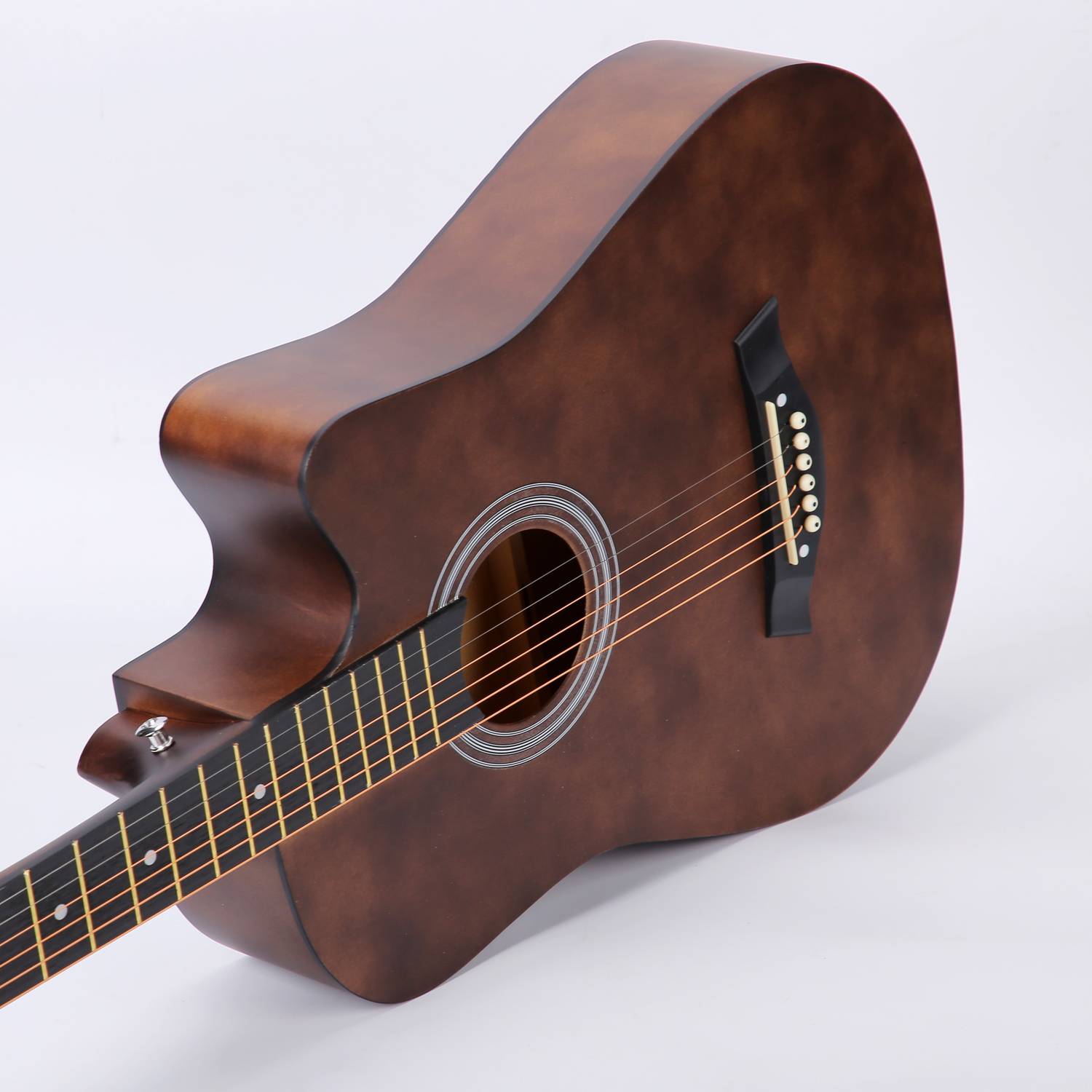 Belear I-280-WBR 38 Inch Brown Spruce Acoustic Guitar - Image 3