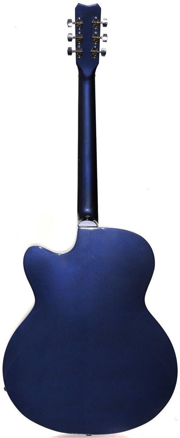 Image of Givson Venus Super Special Cut A Way BLUE Semi-acoustic Guitar Rosewood Rosewood Right Hand Orientation