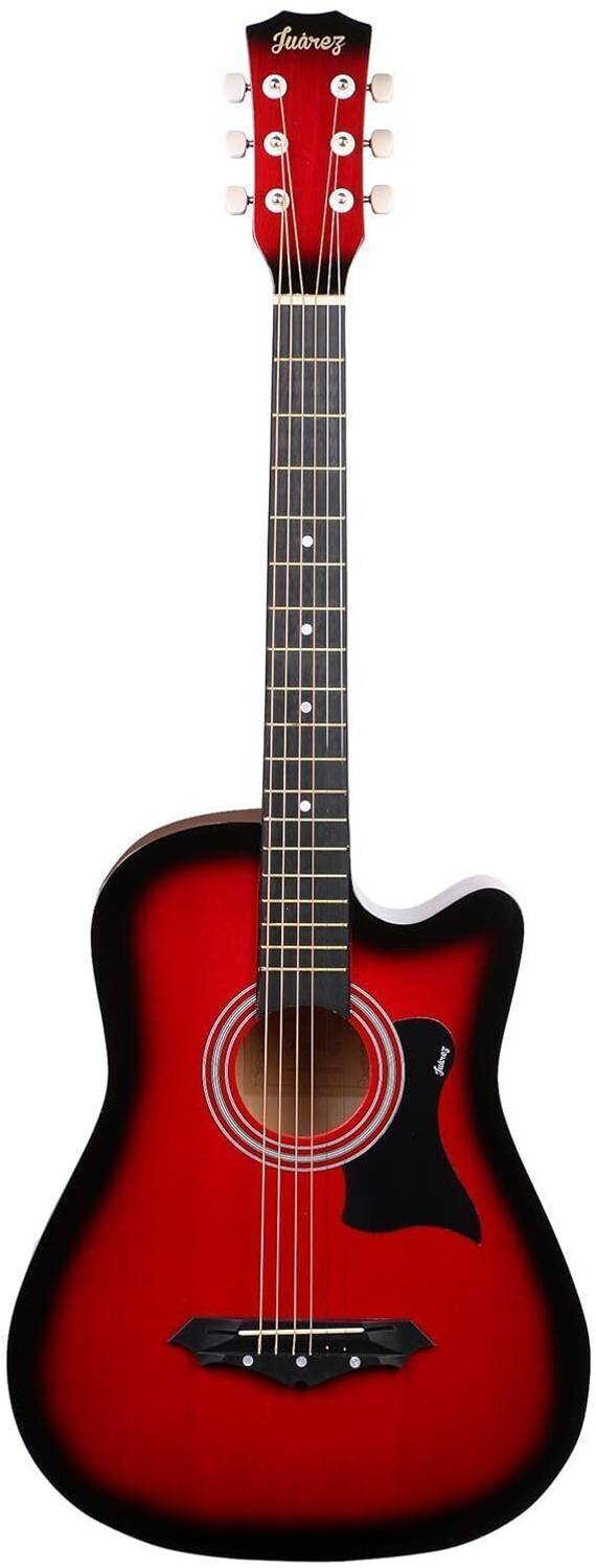 Juarez JRZ38C/RDS 38 Inch Acoustic Guitar Red Sunburst - Image 2