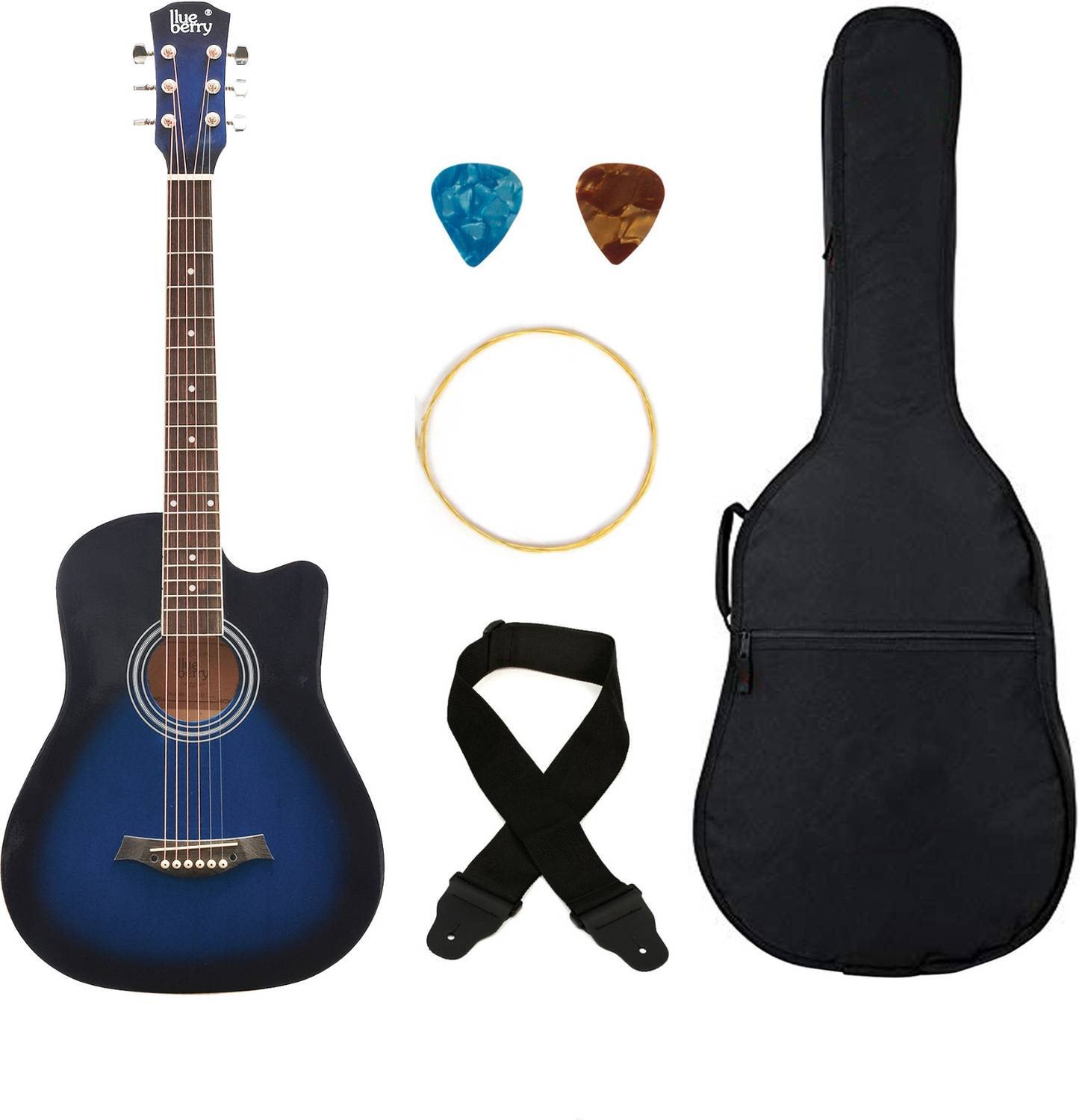 BLUEBERRY VIP-381 38Inch Acoustic Guitar - Image 1