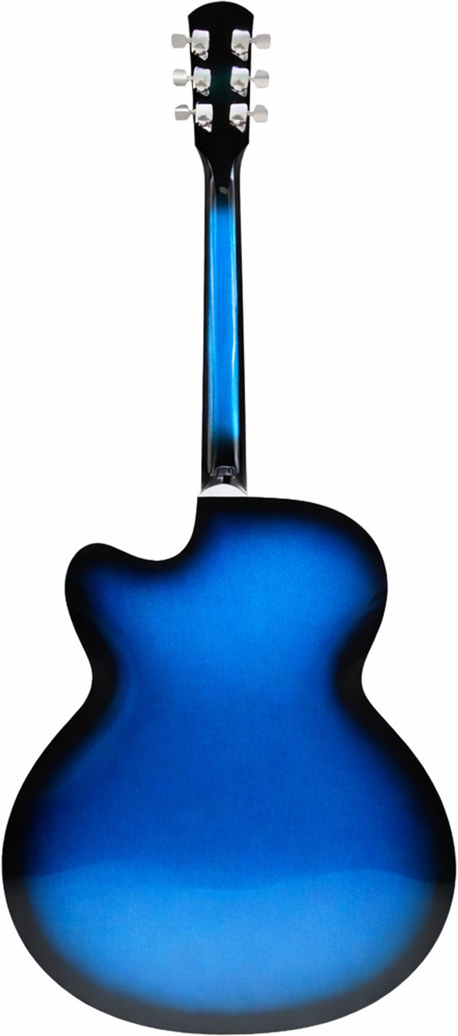 Image of P S Signature PS Signature Blue Glossy 41 Inch Acoustic Guitar with Volume & Tone Control Acoustic Guitar Tonewood Rosewood Right Hand Orientation