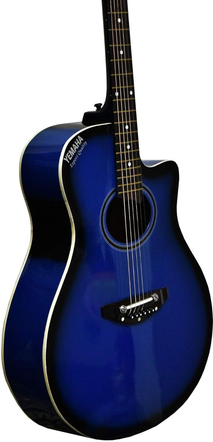 Image of YEMAHAA YEMAHA CM2 BLUE Semi-acoustic Guitar Rosewood Rosewood Right Hand Orientation