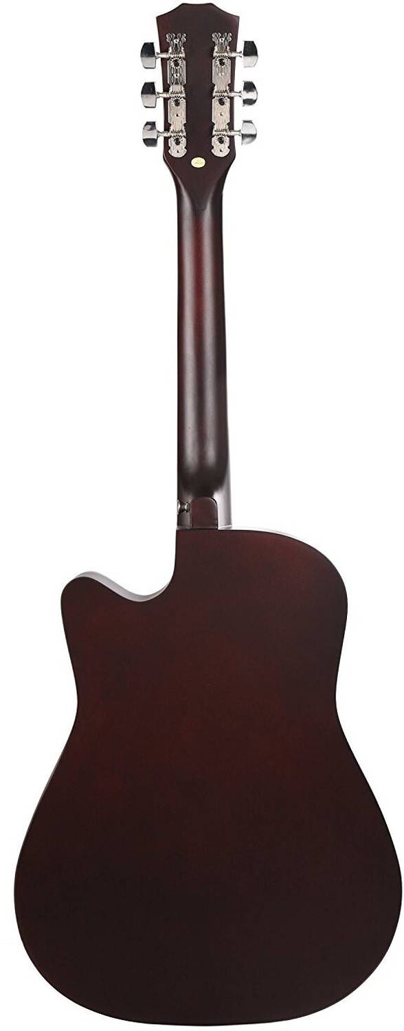 Juarez JRZ38C/MAH Acoustic Guitar, Linden Wood, Ebony, Black - Image 5