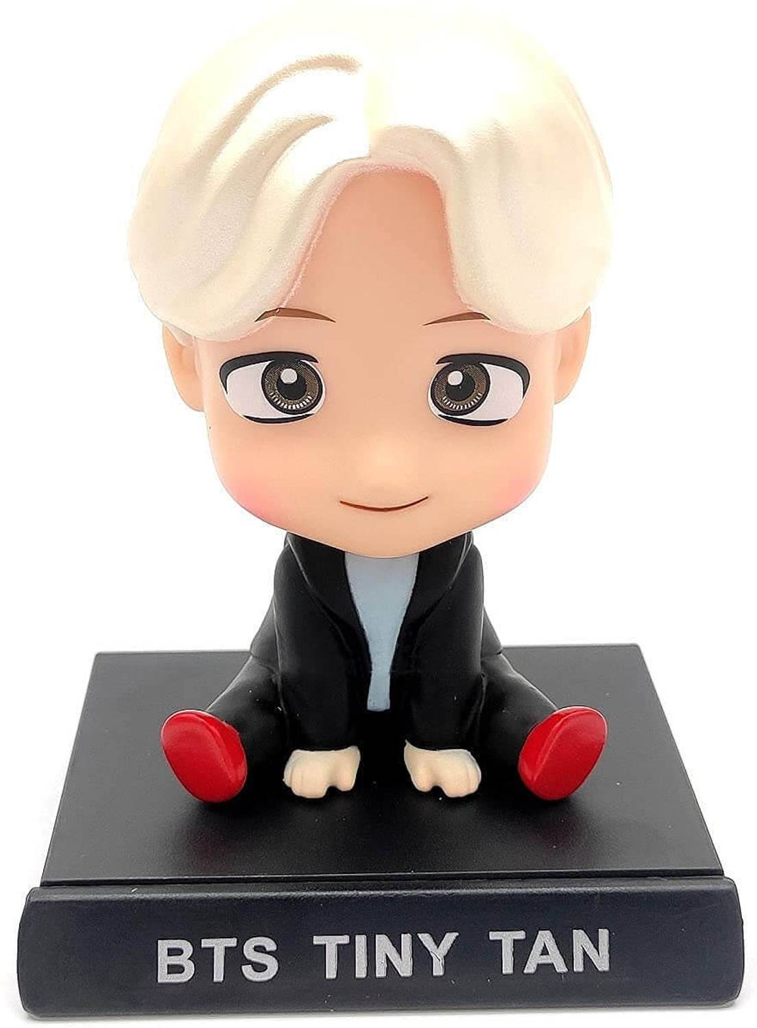 AweStuffs BTS Bangtan Boys Jin Phone Holder Car Decoration Bobblehead Action Figure
