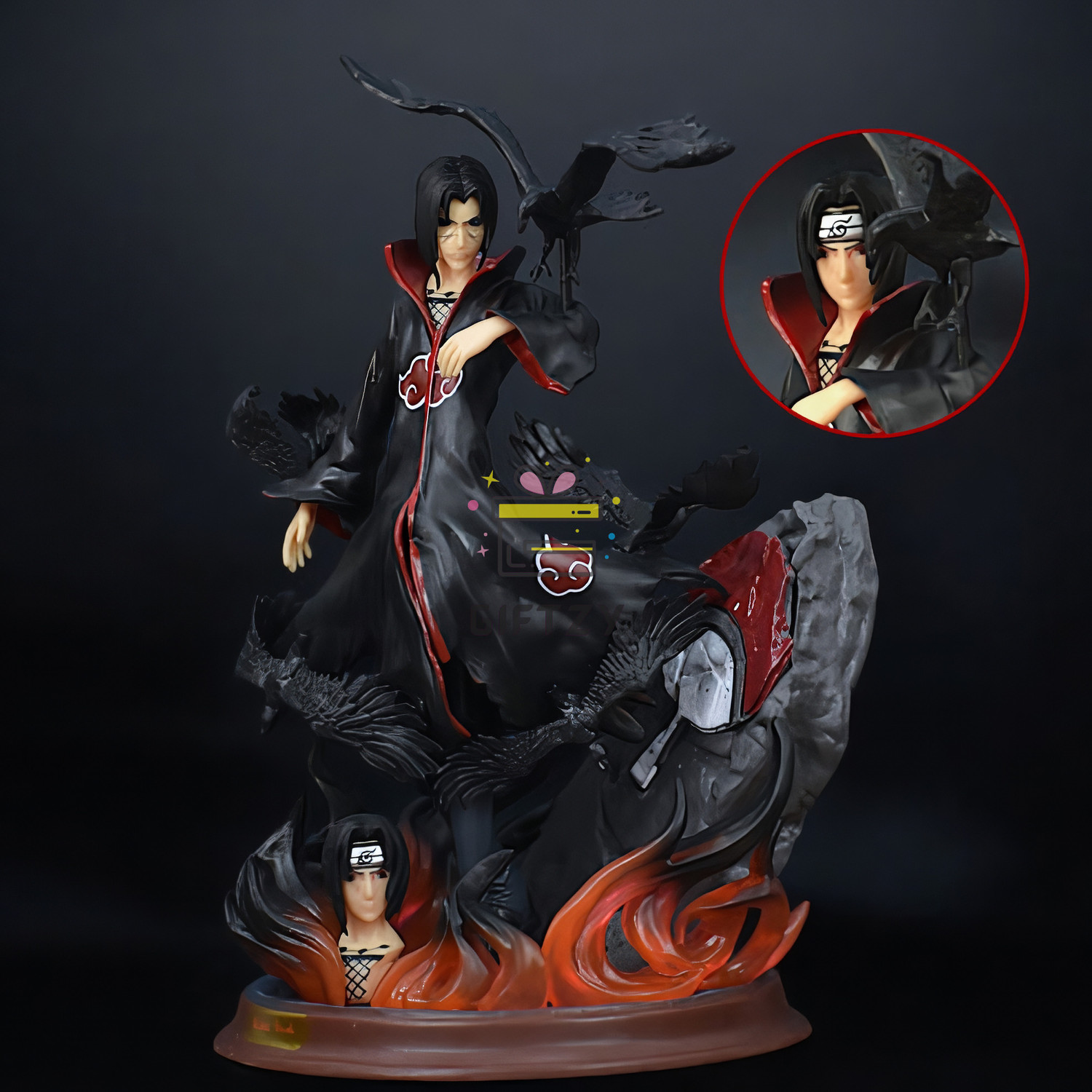Image of Giftzy Naruto Itachi Uchiha With 2 Heads Anime Collectible Action Fugure