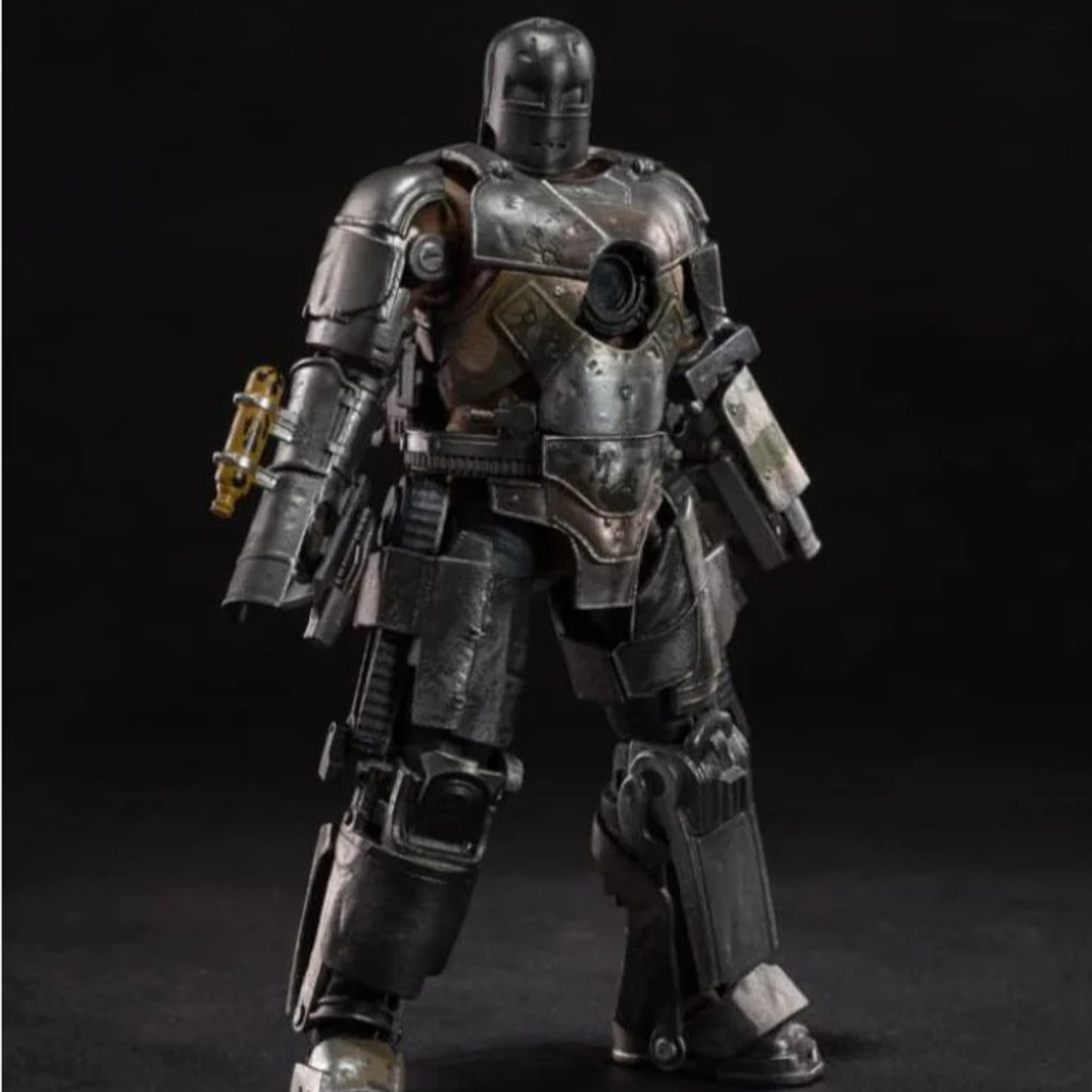 Image of MARVEL Iron Man Mark I Action Figure Collectible with LED Light, Collectibles ZD Toys