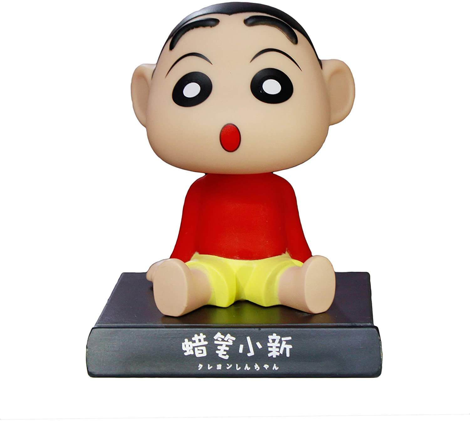 Image of AweStuffs Shinchan Phone Holder Car Decoration Bobblehead Action Figure