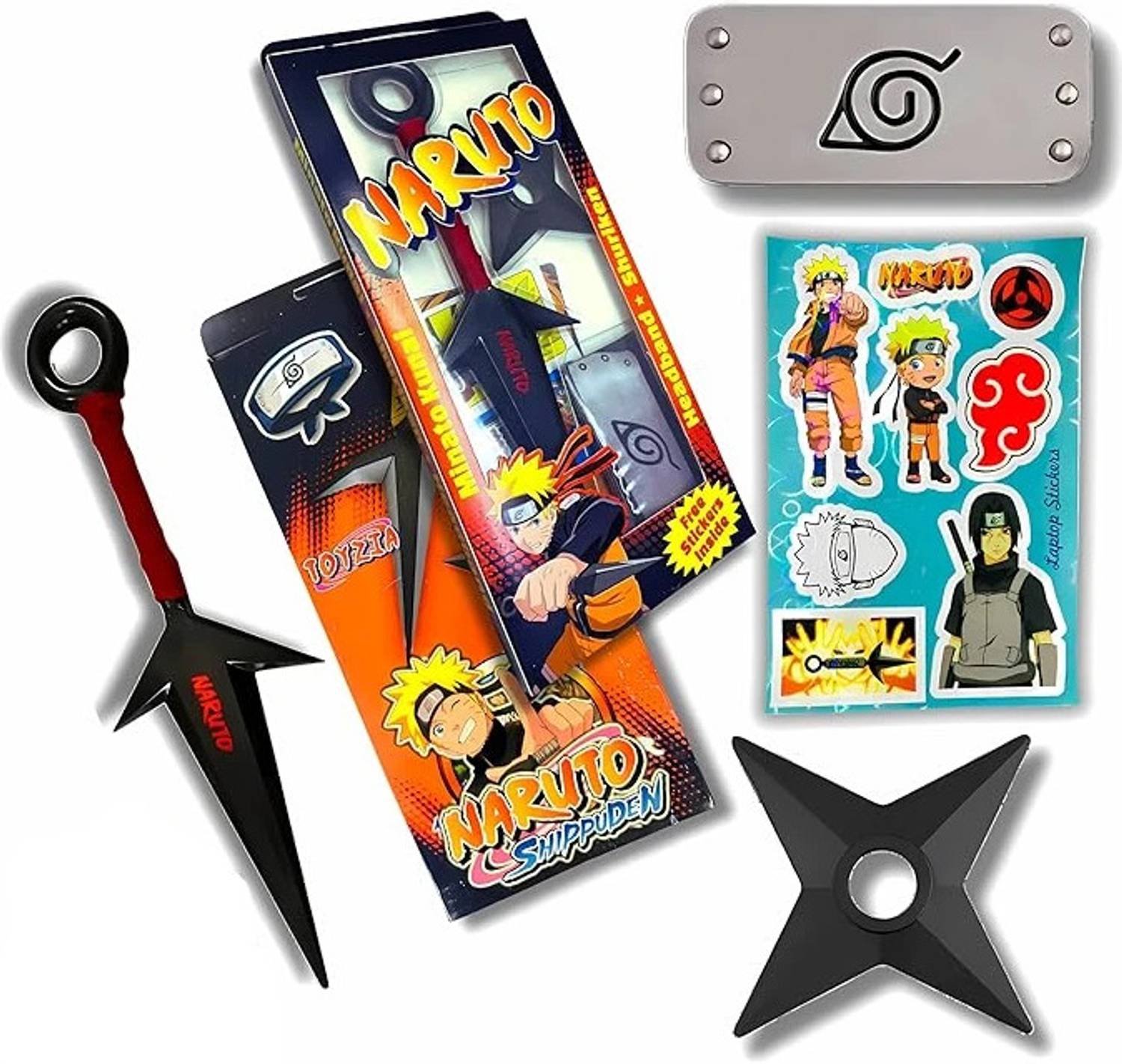 応援グッズ shinobineeenaa Happi Tokens Ninja Cosplay Set – Kunai, Knife, Shuriken, Headband