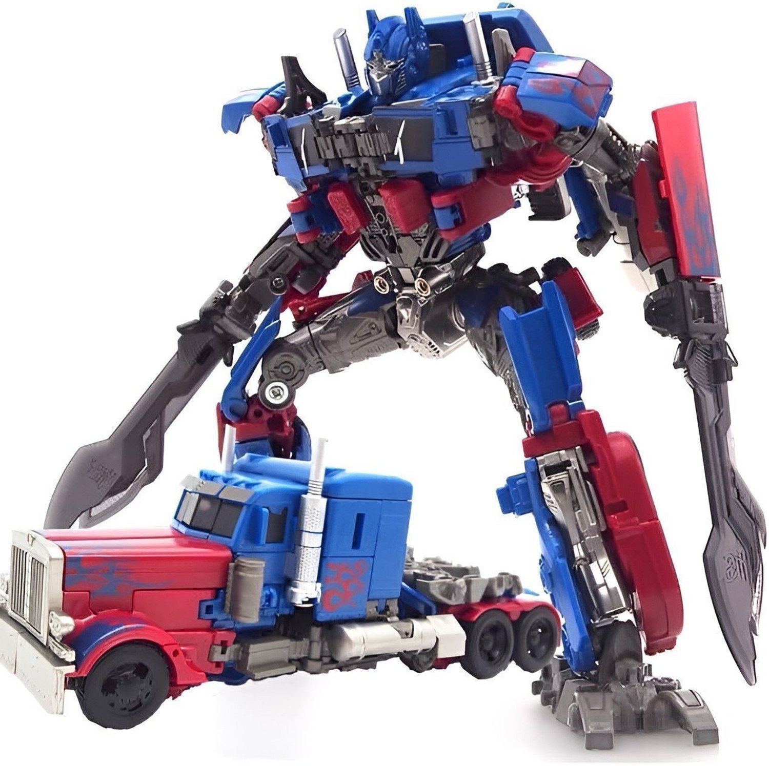 Image of Metaformation 7 Inch Transforming Robot Truck Action Figure Toy-Detailed Mecha for Kids & Fans