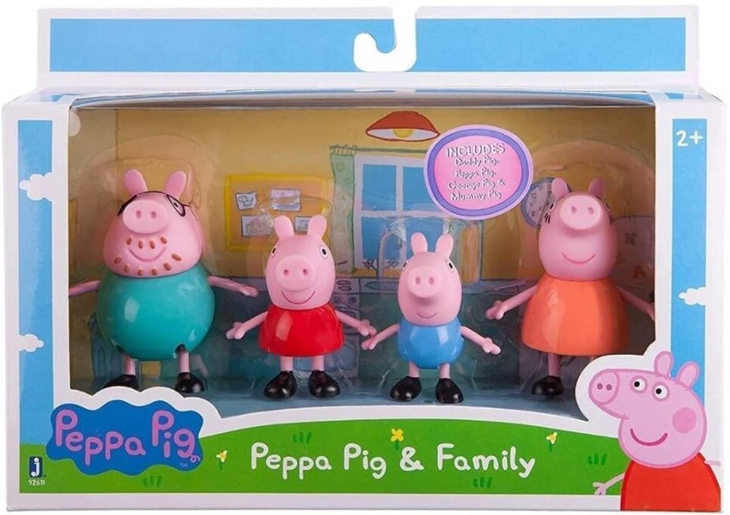 Amaflip peppa pig family set, Peppa Pig are Peppa, George, Mummy Pig, and Daddy Pig