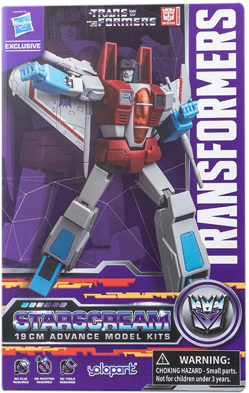 Image of TRANSFORMERS AMK Series W2 Generation One Starscream Action Figure, Age 15+