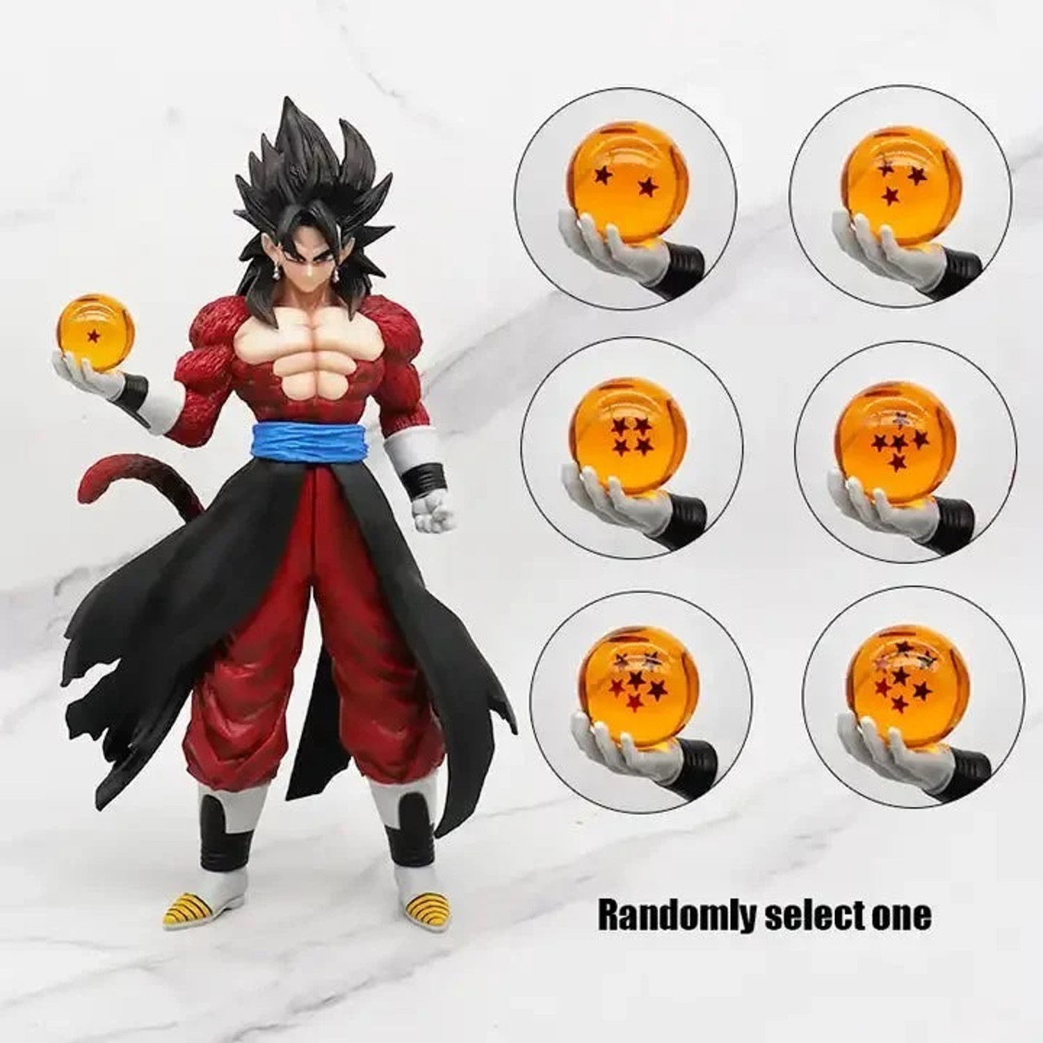 Image of World Gift Mart Super Saiyan 4 Goku Action Figure | Dragon Ball GT Collectible Height 30 cm
