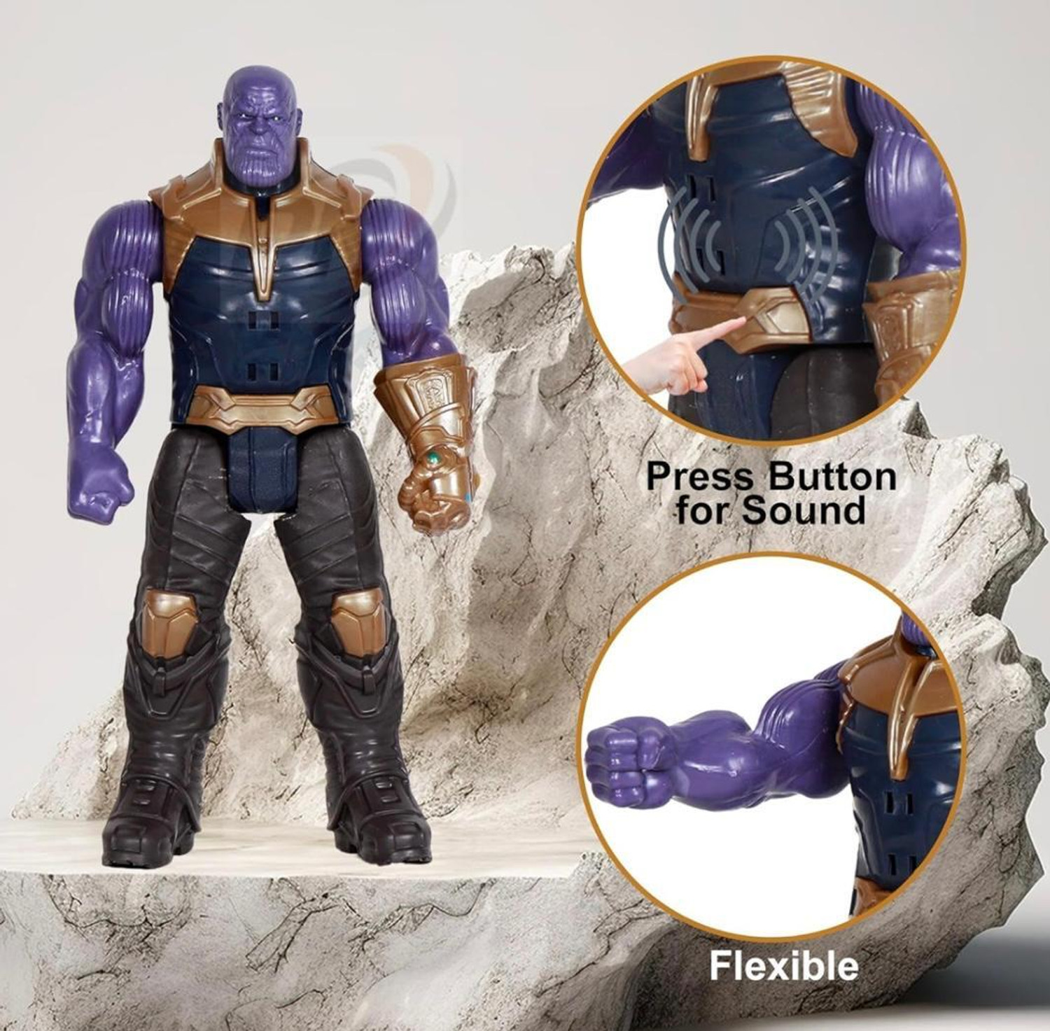 Image of PN AVAN Thanos Action Figure Toys For Kids - Superhero With Light and Sound